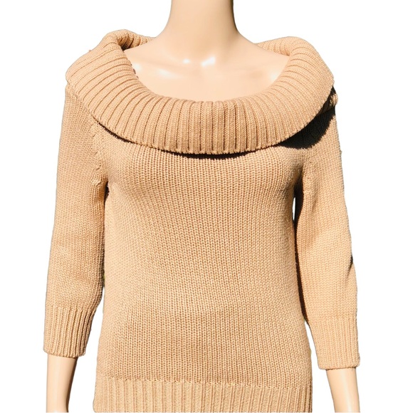 COPY - CELINE NWOT cashmere and silk golden beige sweater Sz m - Picture 8 of 13